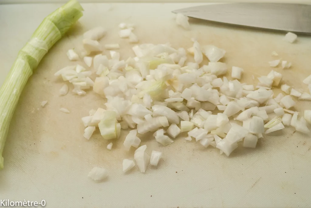 Petits pois aux boulettes de bœuf épicées - Étape 3