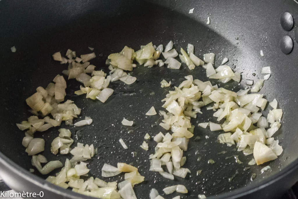 Petits pois aux boulettes de bœuf épicées - Étape 4