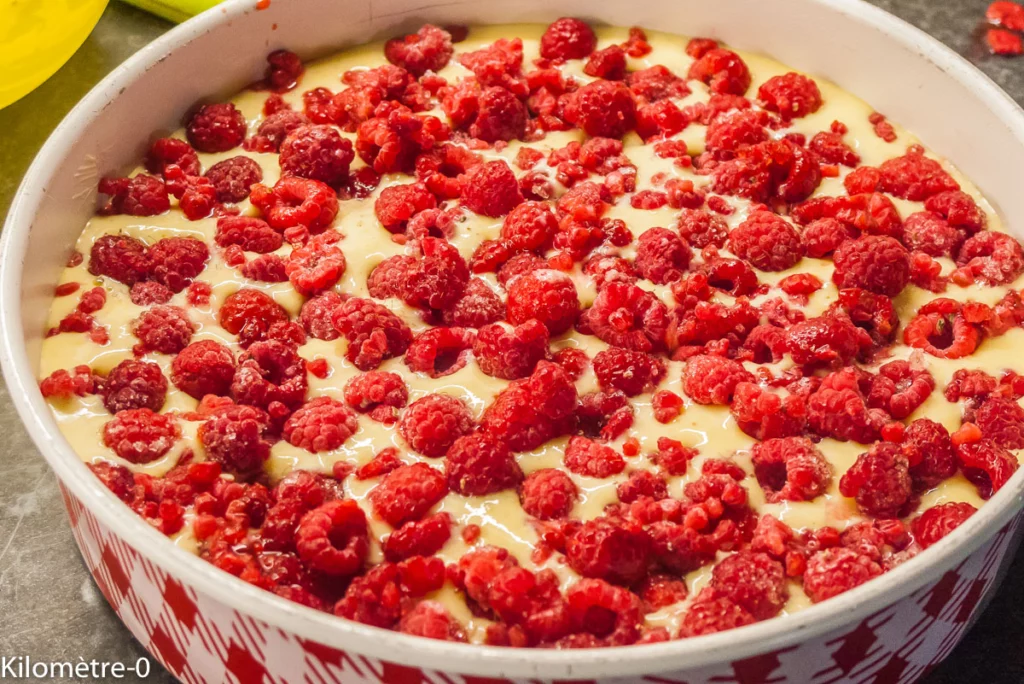 Gâteau brioché aux framboises - Étape 9