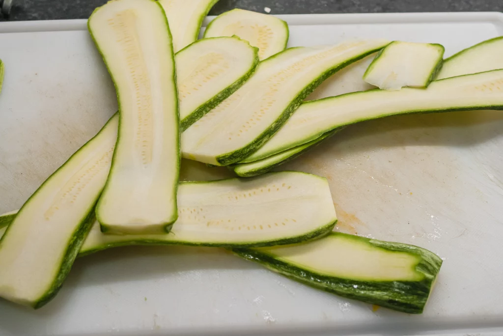 Tarte spirale aux deux courgettes - Étape 1