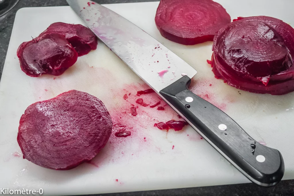 Terrine de betterave au fromage de chèvre et au pesto - Étape 5