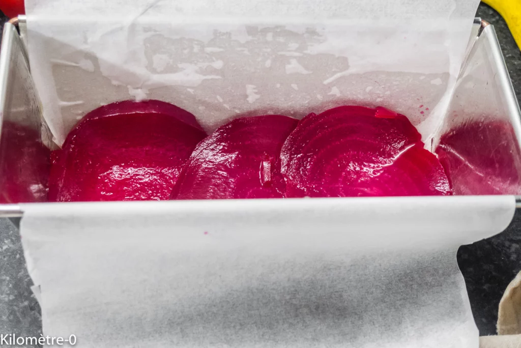 Terrine de betterave au fromage de chèvre et au pesto - Étape 6