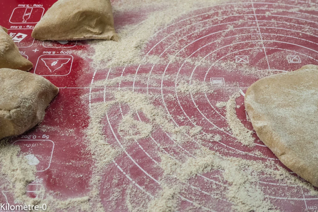 Piadina au jambon et crudités - Étape 2