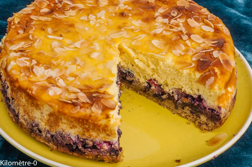 Sernik, gâteau au fromage frais polonais aux mûres - Étape 12