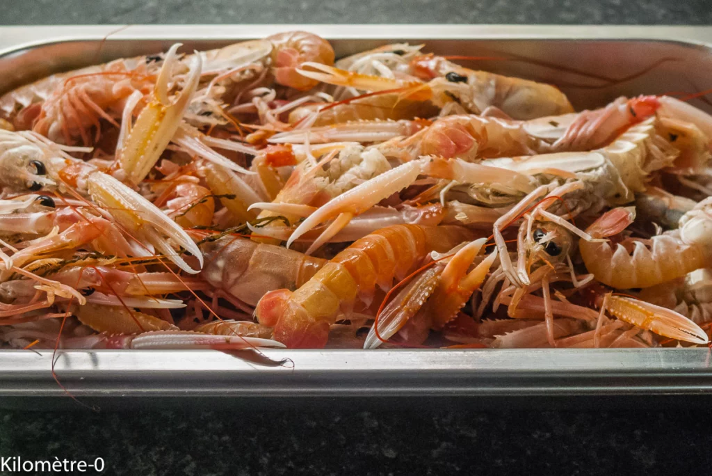 Cuisson des langoustines - Étape 1