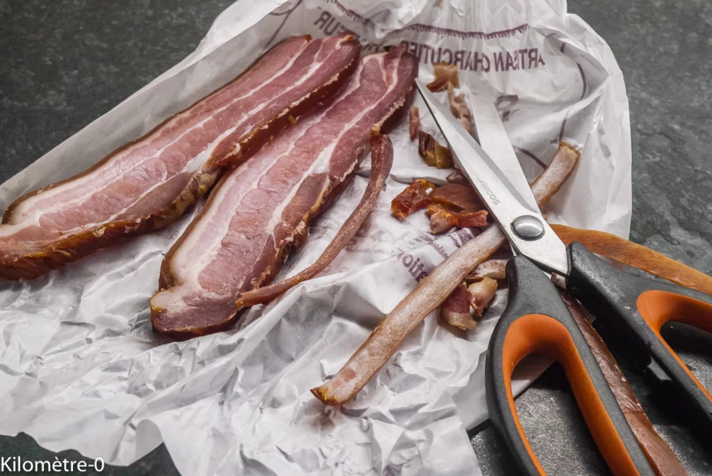 Salade de courgettes aux lardons et oignons nouveaux - Étape 4