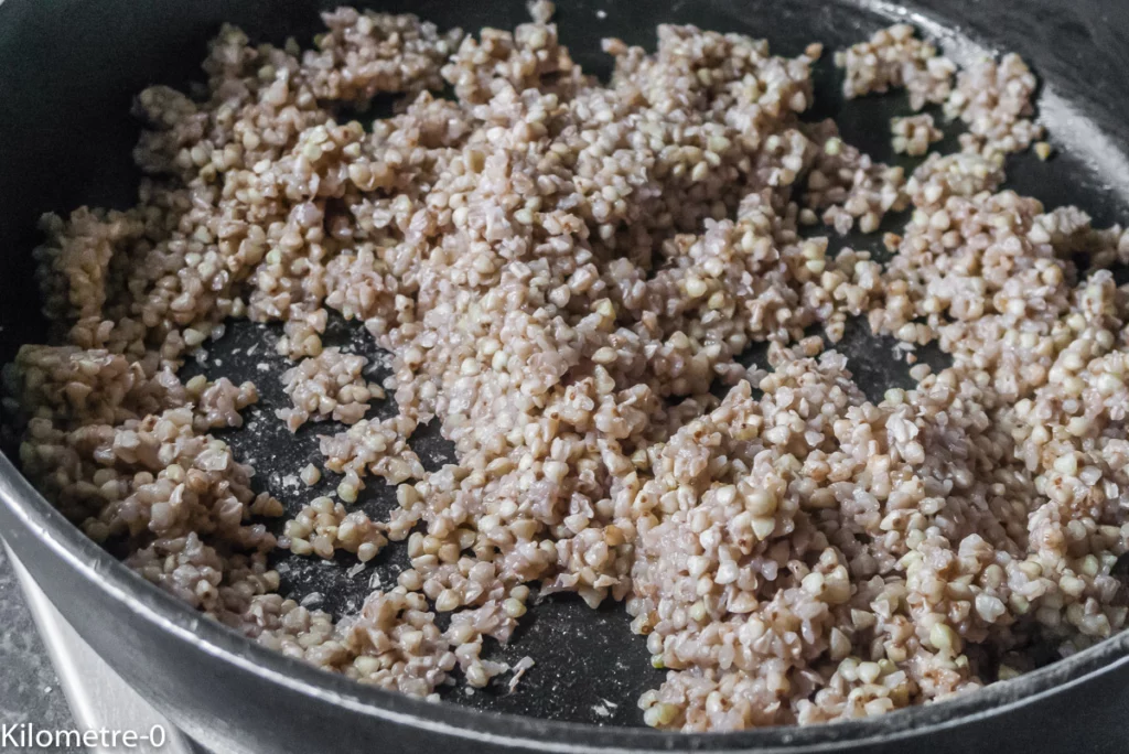 Salade de sarrasin aux haricots verts et radis - Étape 2