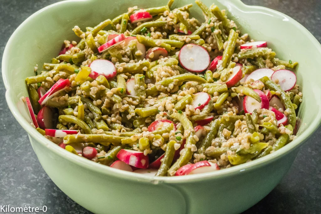 Salade de sarrasin aux haricots verts et radis - Étape 5