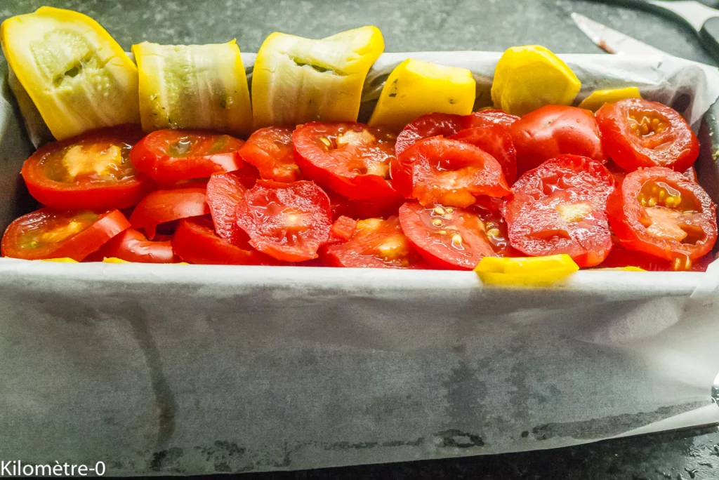 Terrine de courgettes aux sardines, tomates et pesto - Étape 7