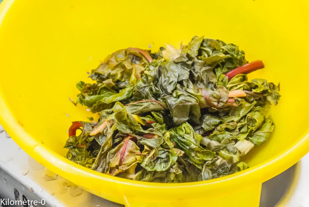 Gratin de blettes aux lardons - Étape 3