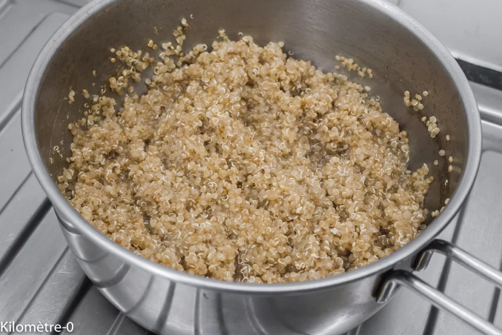 Salade de quinoa, betteraves, radis et olives - Étape 2