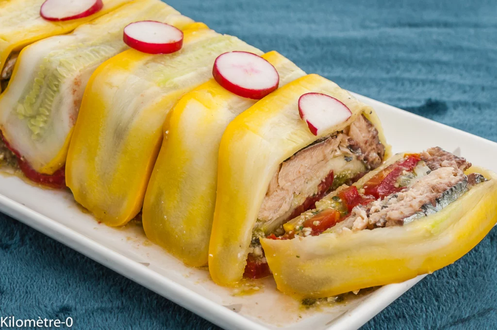 Terrine de courgettes aux sardines, tomates et pesto - Étape 9