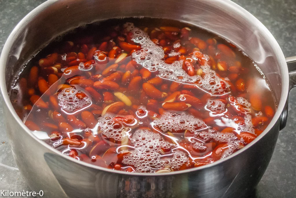 Cuisson des haricots rouges - Étape 1