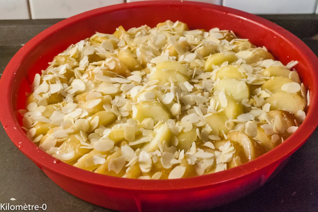 Gâteau aux pêches et aux amandes - Étape 9