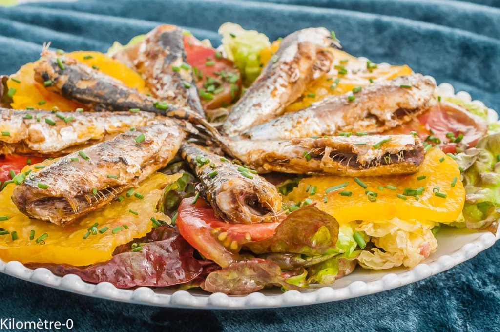 Salade de tomates anciennes aux sardines - Étape 6