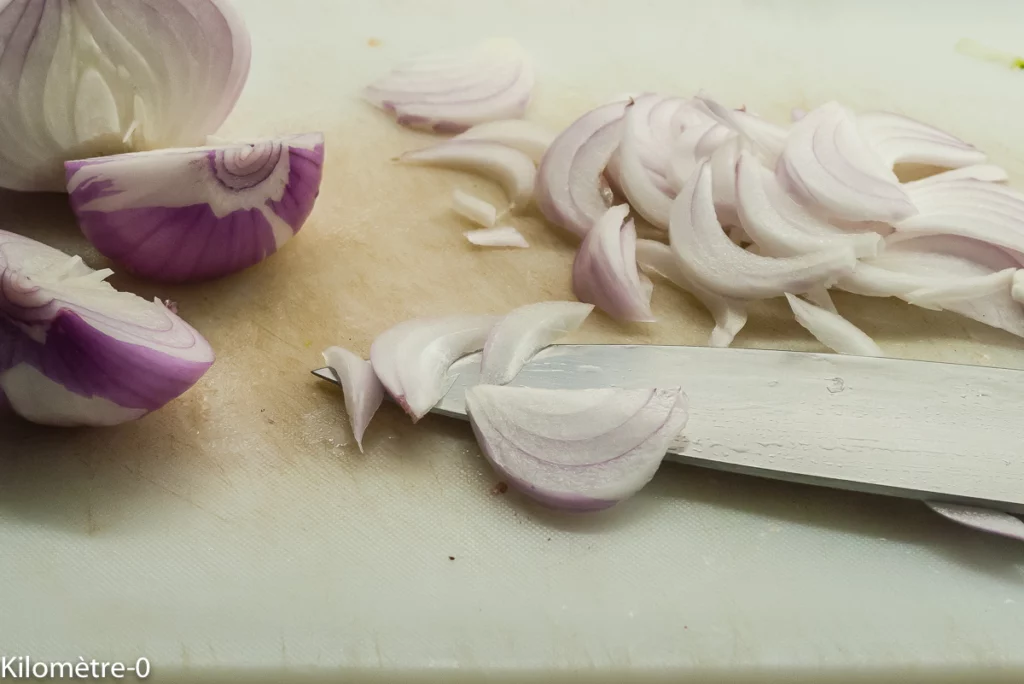 Salade de courgettes crues, araignée ou crabe - Étape 2