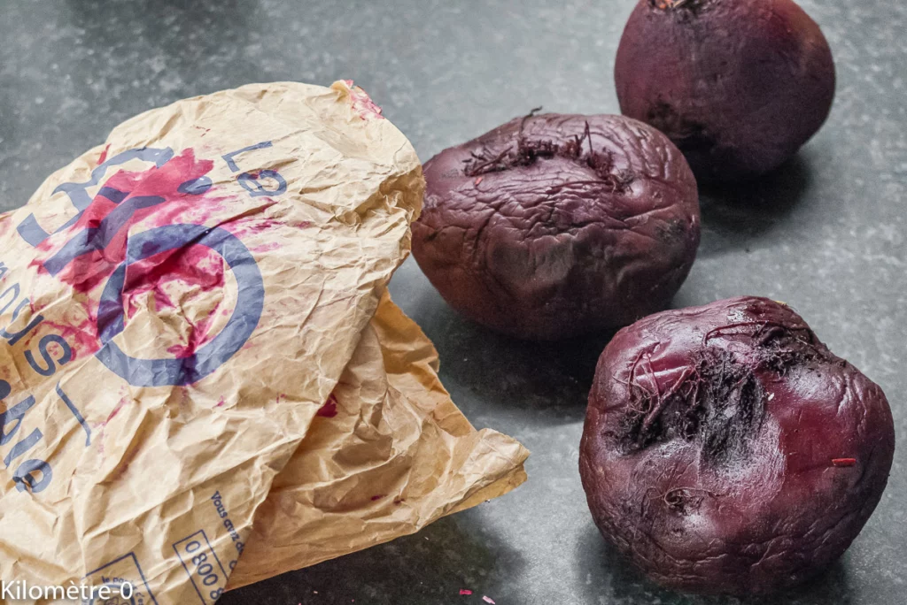 Betteraves à la mayonnaise, noix et sardines - Étape 1