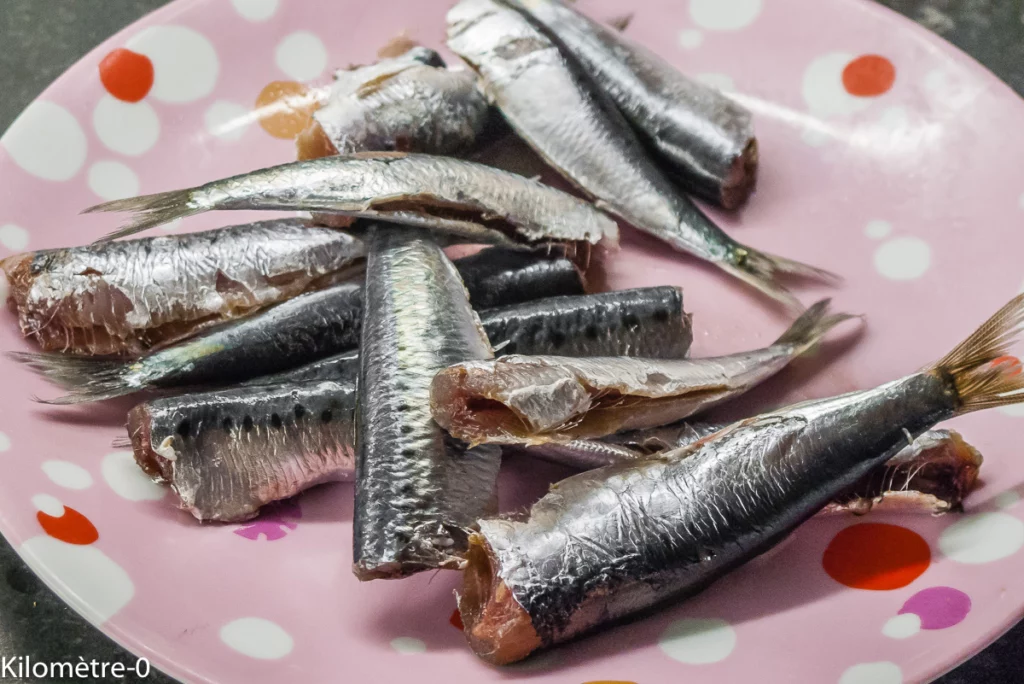 Betteraves à la mayonnaise, noix et sardines - Étape 4