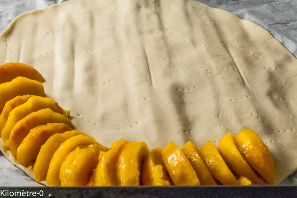 Tarte fine aux nectarines - Étape 2