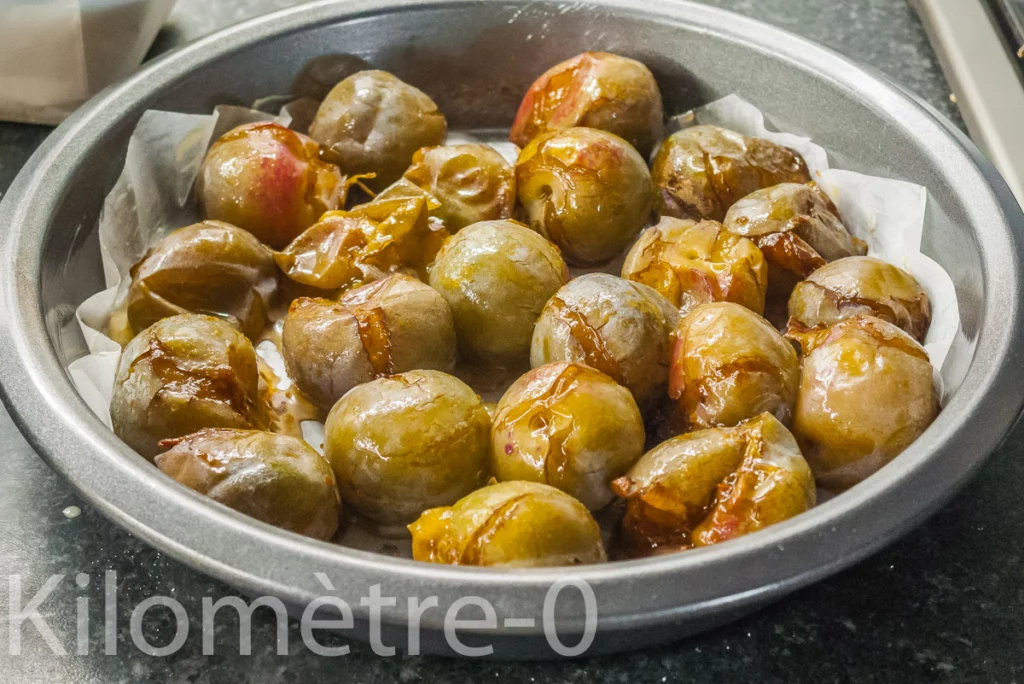 Clafoutis aux prunes et au lait de coco - Étape 1