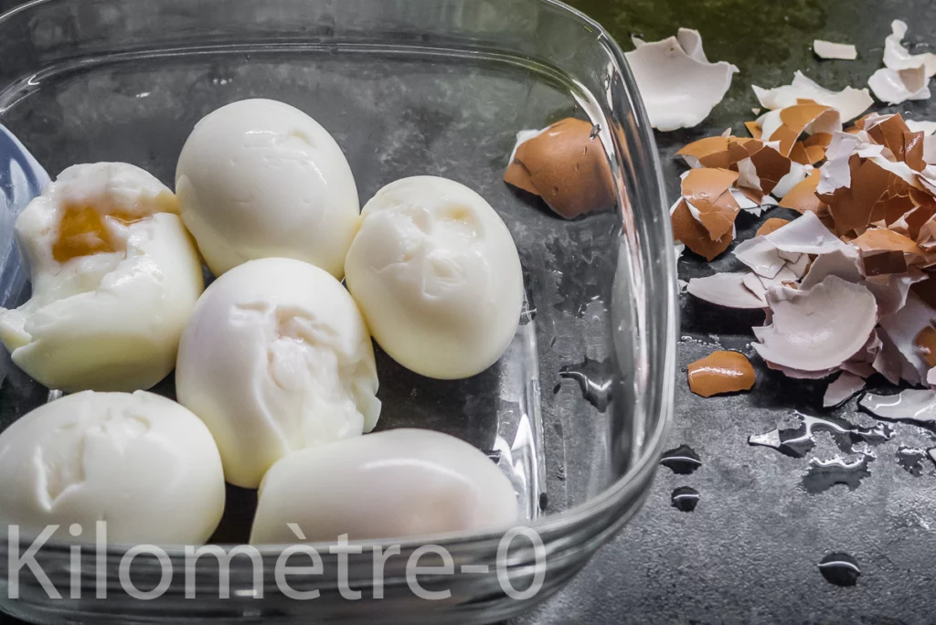 Salade de tomates, betteraves rouges, jambon cru et œuf dur - Étape 2