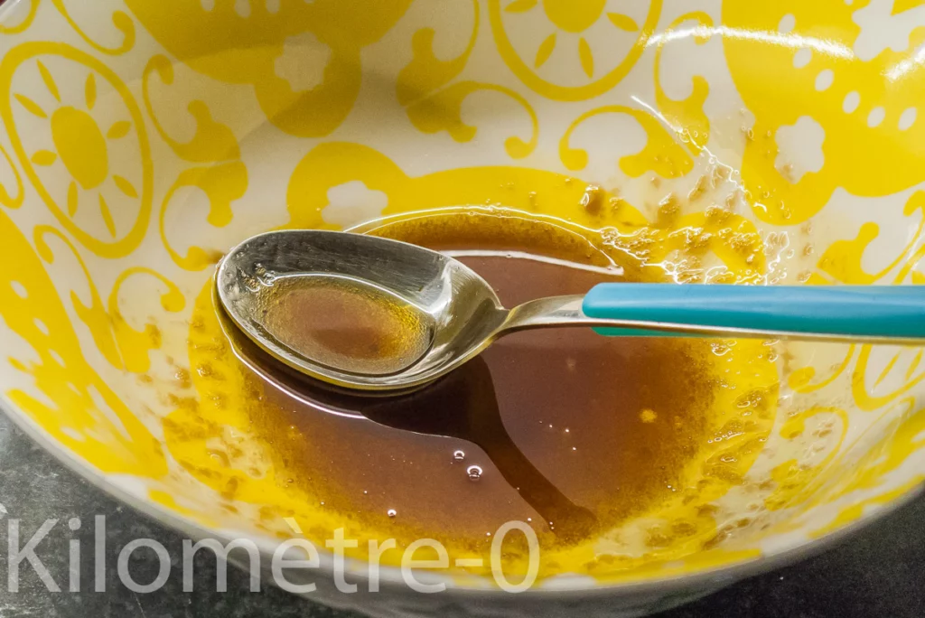 Salade de tomates, betteraves rouges, jambon cru et œuf dur - Étape 3