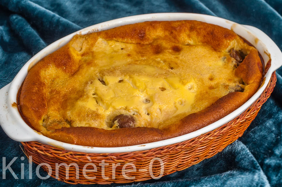 Photo de recette de clafoutis de prunes, facile, dessert, laitage, été, reine claude, gâteau, bio, Kilomètre-0, blog de cuisine réalisée à partir de produits de saison et issus de circuits courts