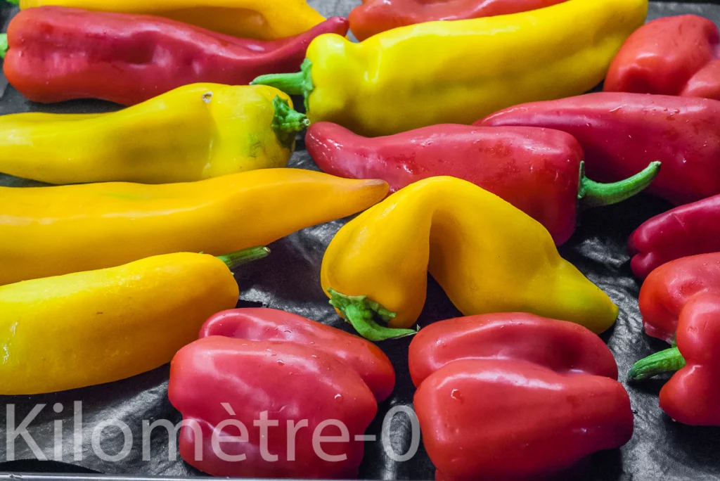 Griller des poivrons - Étape 1