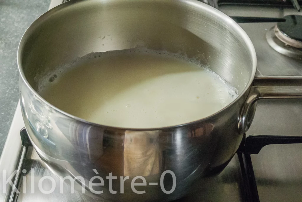 Panna cotta aux nectarines - Étape 2