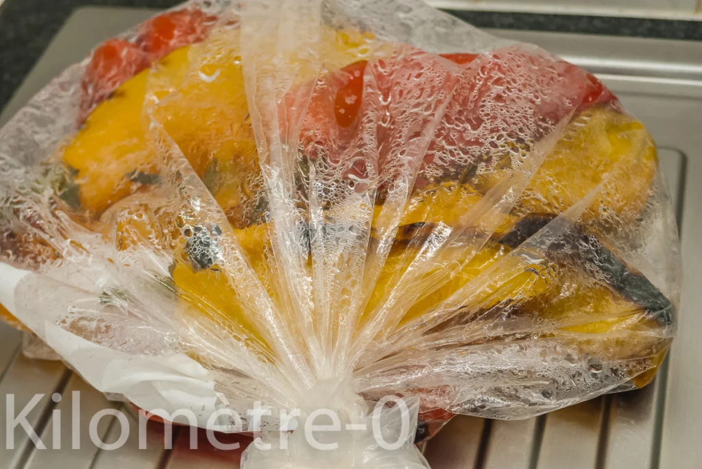 Terrine aux haricots verts, poivrons et oeufs - Étape 2