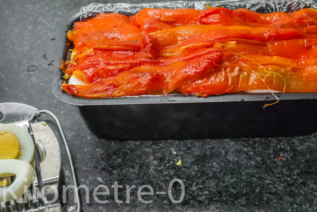 Terrine aux haricots verts, poivrons et oeufs - Étape 9