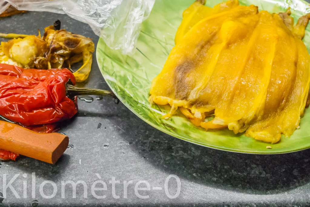 Roulés de poivrons aux sardines - Étape 1