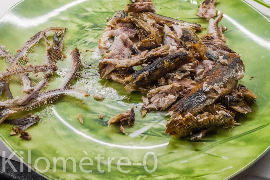 Roulés de poivrons aux sardines - Étape 6