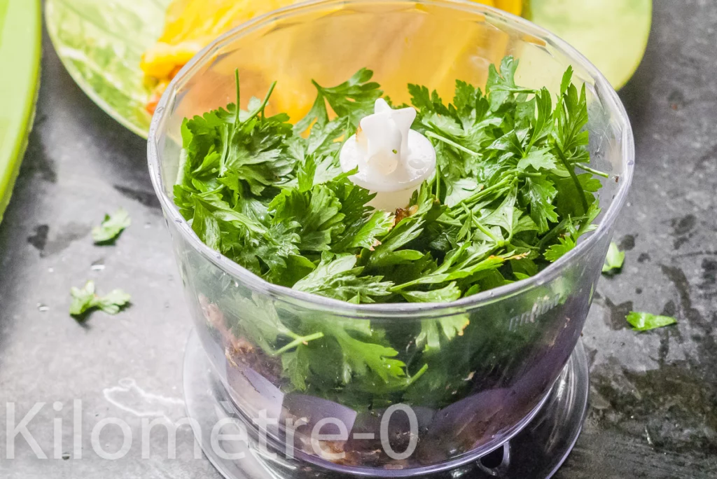 Roulés de poivrons aux sardines - Étape 7