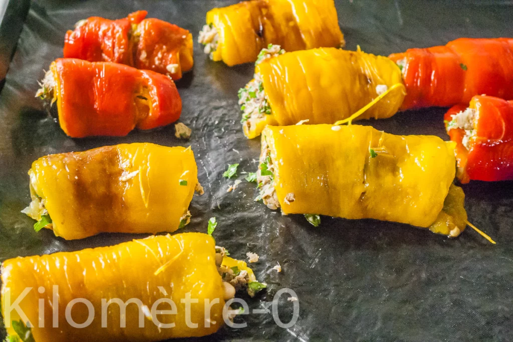 Roulés de poivrons aux sardines - Étape 11