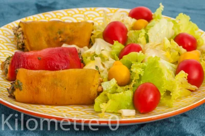 Photo de recette, sardines, poivrons farcis, roulés, poivrons confits, poivrons farcis, légumes farcis, été, automne, facile, sardines, poissons bleus, de Kilomètre-0, blog de cuisine réalisée à partir de produits de saison et issus de circuits courts