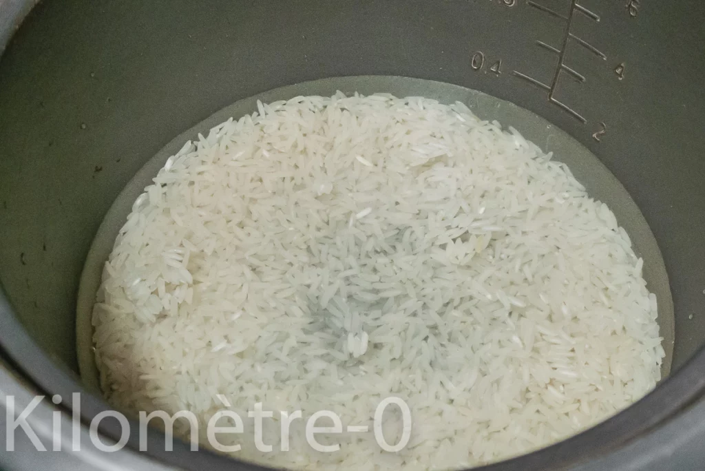 Salade de légumes d&rsquo;été  au riz, comté et œufs - Étape 2