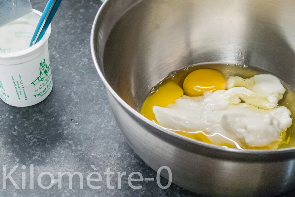 Gâteau au sarrasin, au yaourt et aux poires - Étape 2
