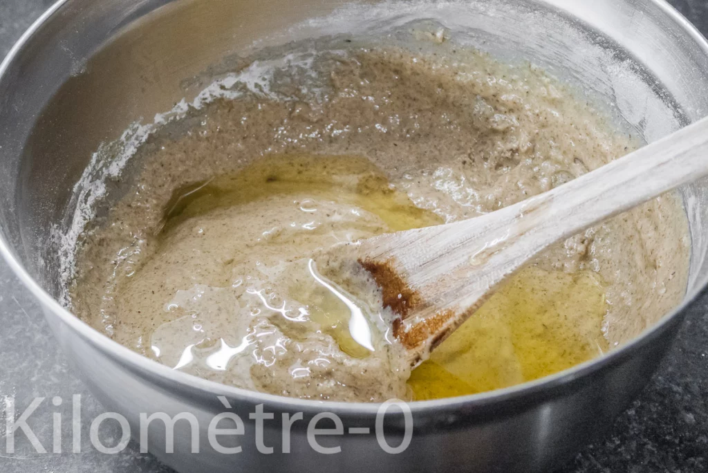 Gâteau au sarrasin, au yaourt et aux poires - Étape 5