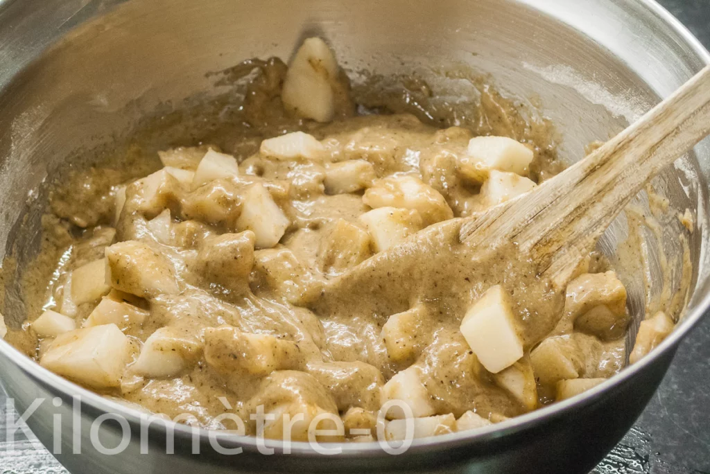Gâteau au sarrasin, au yaourt et aux poires - Étape 6