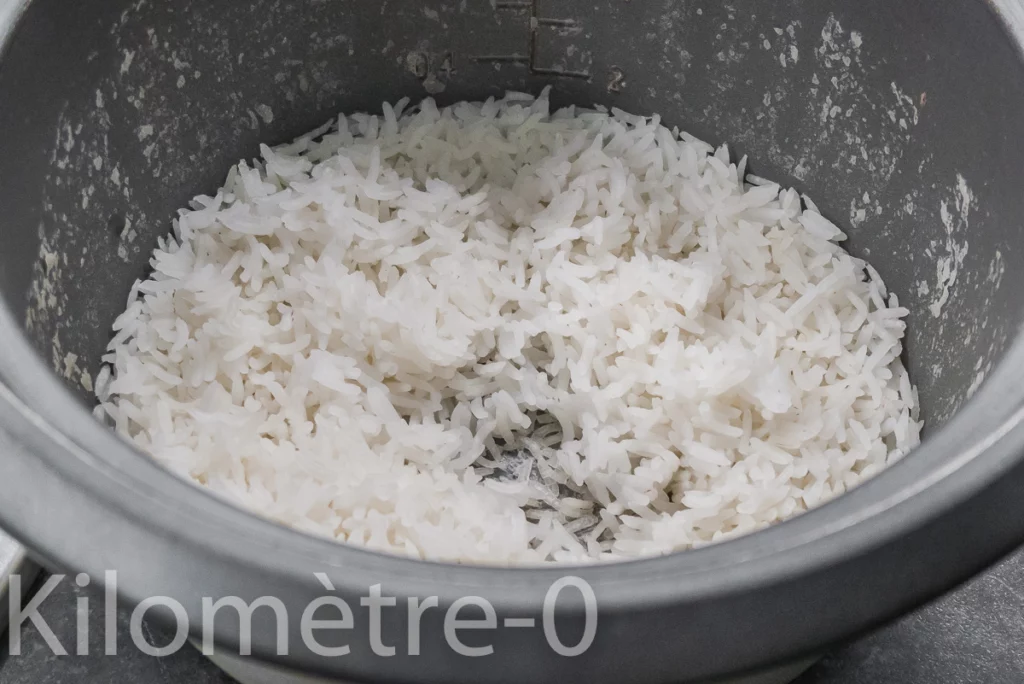 Salade de légumes d&rsquo;été  au riz, comté et œufs - Étape 3