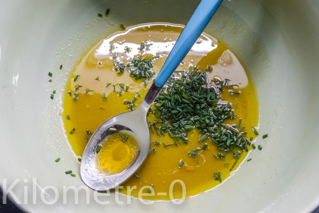 Salade de concombre au saumon ou à la truite fumée - Étape 2