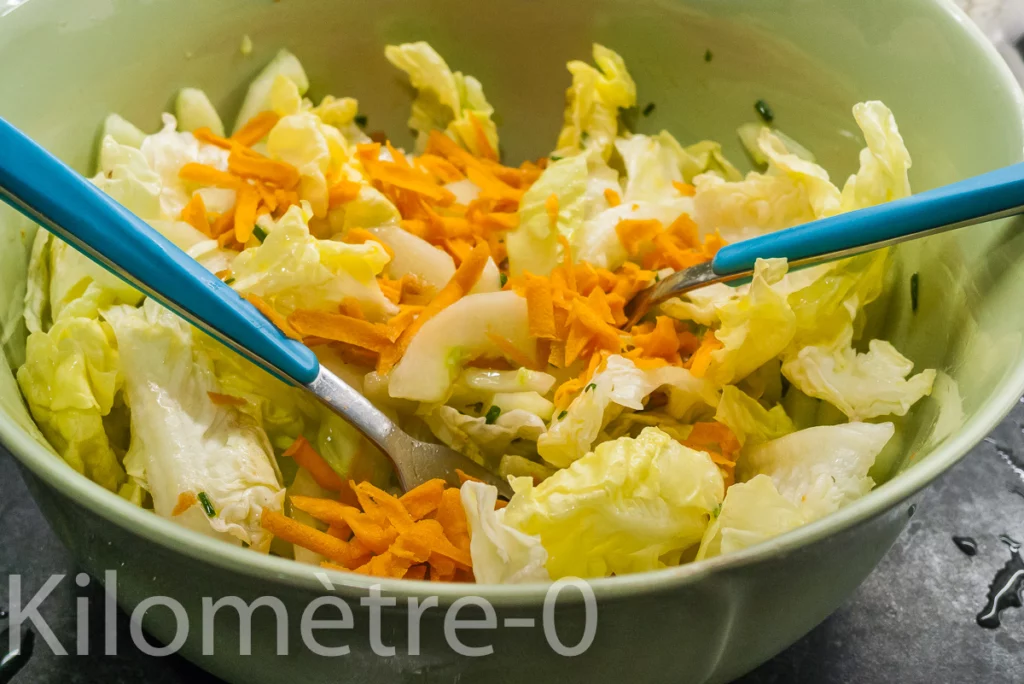Salade de concombre au saumon ou à la truite fumée - Étape 5