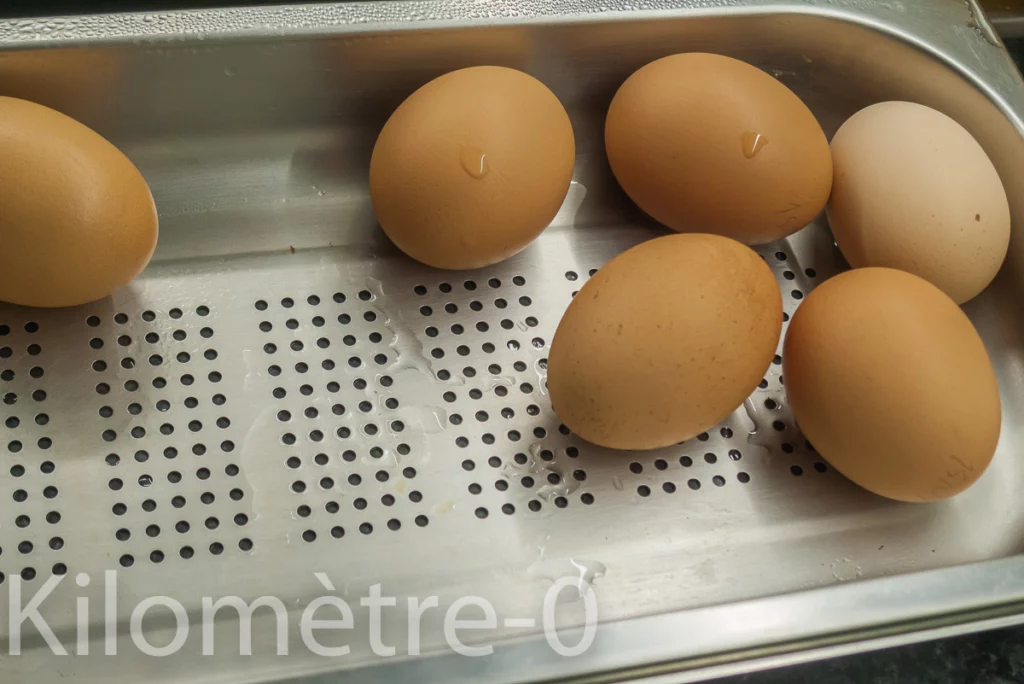 Salade de sardines aux haricots verts, oeufs et tomates cerises - Étape 1