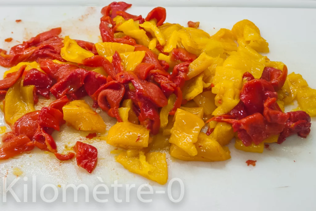 Salade de quinoa, poivrons, olives et amandes - Étape 9