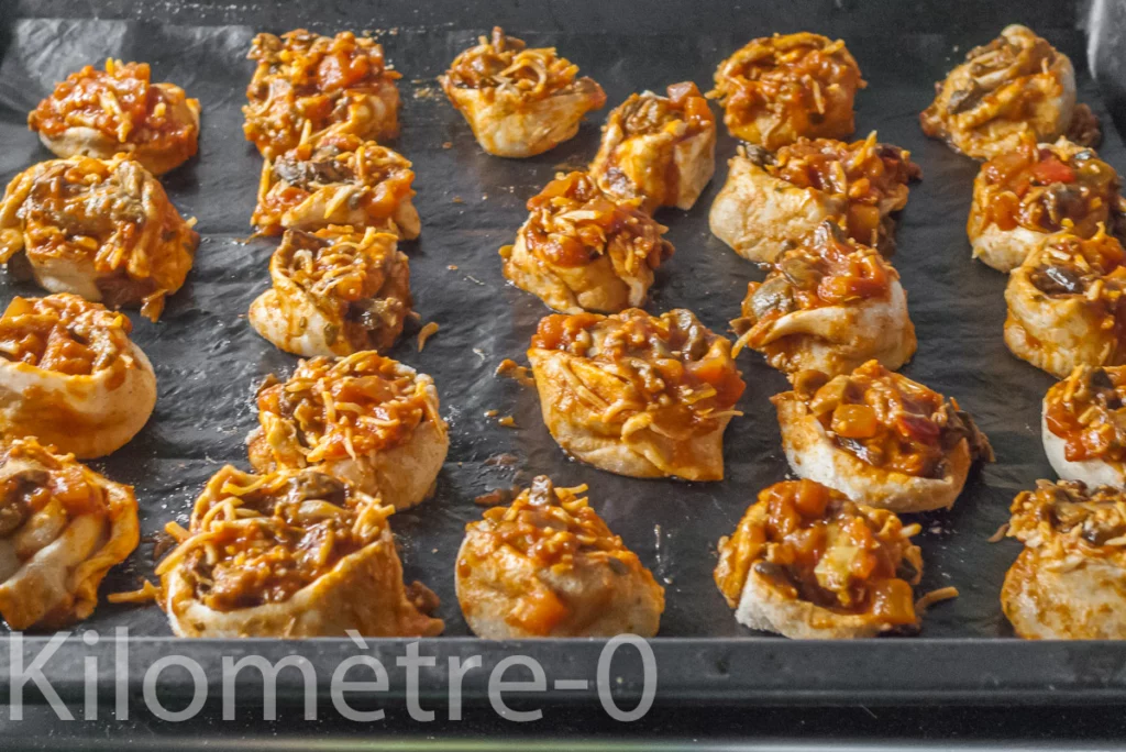 Pizza roulée aux champignons et au fromage - Étape 5