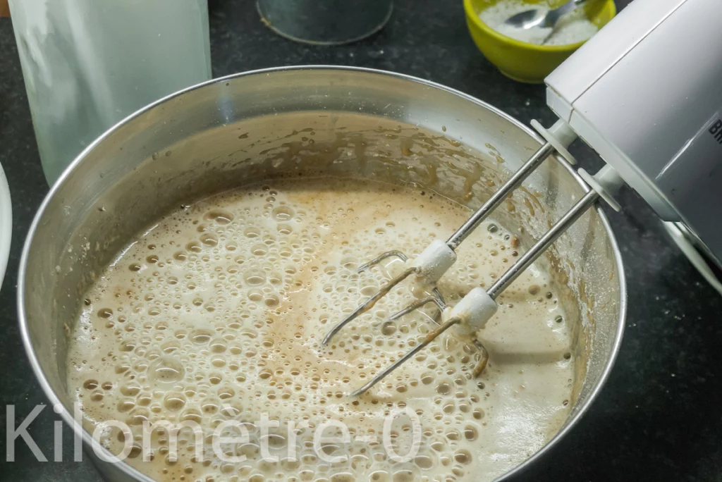 Clafoutis à la farine de châtaignes et aux poires - Étape 5