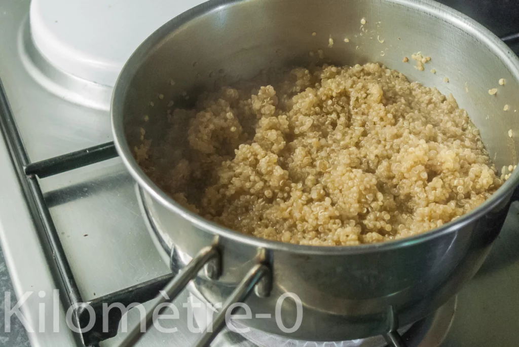 Salade de quinoa, haricots verts et olives - Étape 3