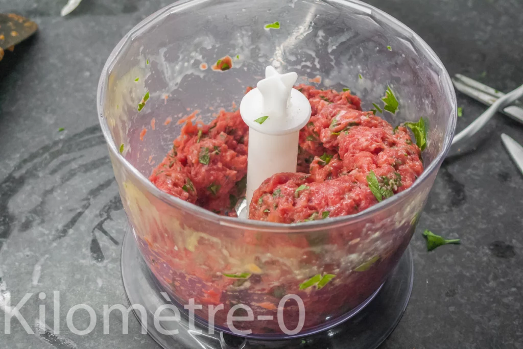 Boulettes de bœuf aux aubergines et aux olives - Étape 6