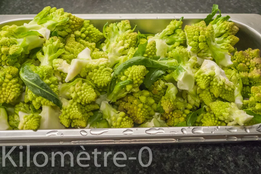 Salade de raie au chou romanesco - Étape 2